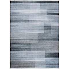 Machine Washable Indoor/Outdoor Chantille ACN2082 Denim 8' x 10' Rug