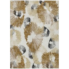 Machine Washable Indoor/Outdoor Chantille ACN2132 Chocolate 8' x 10' Rug