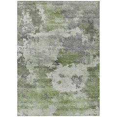 Machine Washable Indoor/Outdoor Chantille ACN2144 Olive 8' x 10' Rug