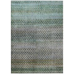 Machine Washable Indoor/Outdoor Chantille ACN2158 Green 8' x 10' Rug