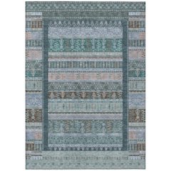 Machine Washable Indoor/Outdoor Chantille ACN2160 Emerald 8' x 10' Rug
