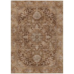 Machine Washable Indoor/Outdoor Chantille ACN2165 Terracotta 8' x 10' Rug