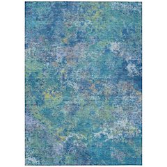 Machine Washable Indoor/Outdoor Chantille ACN2166 Blue 8' x 10' Rug