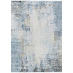 Machine Washable Indoor/Outdoor Chantille ACN2171 Blue 8' x 10' Rug