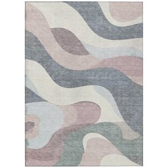 Machine Washable Indoor/Outdoor Chantille ACN2186 Blush 8' x 10' Rug