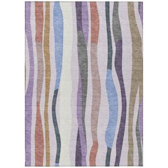 Machine Washable Indoor/Outdoor Chantille ACN2188 Lavender 8' x 10' Rug