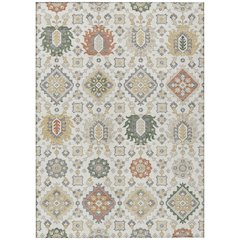 Machine Washable Indoor/Outdoor Chantille ACN2200 Ivory 8' x 10' Rug