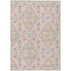 Machine Washable Indoor/Outdoor Chantille ACN2207 Pink 8' x 10' Rug