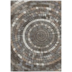 Machine Washable Indoor/Outdoor Chantille ACN2216 Brown 8' x 10' Rug