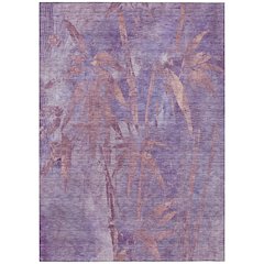 Machine Washable Indoor/Outdoor Chantille ACN2222 Purple 8' x 10' Rug