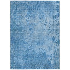 Machine Washable Indoor/Outdoor Chantille ACN2224 Blue 8' x 10' Rug