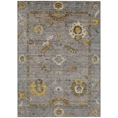 Machine Washable Indoor/Outdoor Chantille ACN2229 Gray 8' x 10' Rug