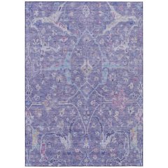 Machine Washable Indoor/Outdoor Chantille ACN2232 Purple 8' x 10' Rug