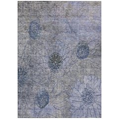 Machine Washable Indoor/Outdoor Chantille ACN2235 Gray 8' x 10' Rug