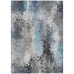 Machine Washable Indoor/Outdoor Chantille ACN2242 Blue 8' x 10' Rug