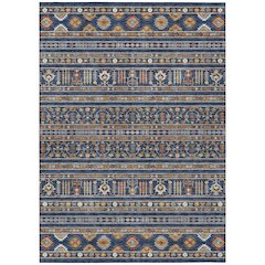 Machine Washable Indoor/Outdoor Chantille ACN2244 Blue 8' x 10' Rug