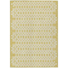 Machine Washable Indoor/Outdoor Chantille ACN2247 Gold 8' x 10' Rug
