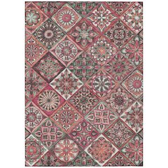 Machine Washable Indoor/Outdoor Chantille ACN2256 Pink 8' x 10' Rug