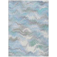 Machine Washable Indoor/Outdoor Chantille ACN2258 Blue 8' x 10' Rug