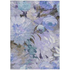 Machine Washable Indoor/Outdoor Chantille ACN2264 Purple 8' x 10' Rug