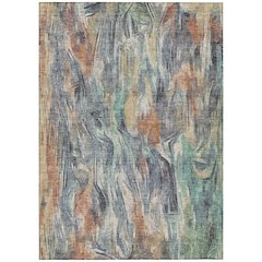 Machine Washable Indoor/Outdoor Chantille ACN2269 Orange 8' x 10' Rug