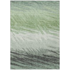 Machine Washable Indoor/Outdoor Chantille ACN2272 Green 8' x 10' Rug