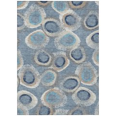 Machine Washable Indoor/Outdoor Chantille ACN2278 Blue 8' x 10' Rug