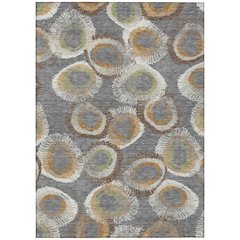 Machine Washable Indoor/Outdoor Chantille ACN2278 Gray 8' x 10' Rug