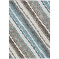 Machine Washable Indoor/Outdoor Chantille ACN2282 Brown 8' x 10' Rug