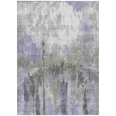 Machine Washable Indoor/Outdoor Chantille ACN2284 Purple 8' x 10' Rug