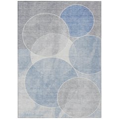 Machine Washable Indoor/Outdoor Chantille ACN2286 Blue 8' x 10' Rug