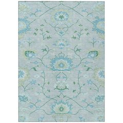 Machine Washable Indoor/Outdoor Chantille ACN2291 Green 8' x 10' Rug