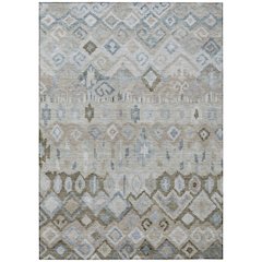 Machine Washable Indoor/Outdoor Chantille ACN2303 Brown 8' x 10' Rug