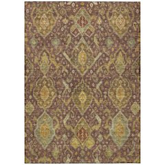 Machine Washable Indoor/Outdoor Chantille ACN2306 Red 8' x 10' Rug