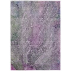 Machine Washable Indoor/Outdoor Chantille ACN2307 Purple 8' x 10' Rug
