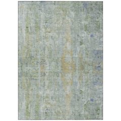 Machine Washable Indoor/Outdoor Chantille ACN2310 Green 8' x 10' Rug