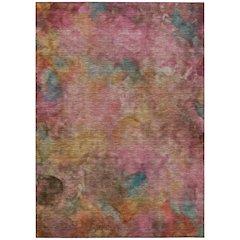 Machine Washable Indoor/Outdoor Chantille ACN2312 Pink 8' x 10' Rug