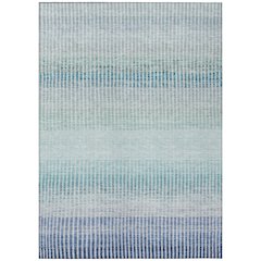 Machine Washable Indoor/Outdoor Chantille ACN2313 Blue 8' x 10' Rug