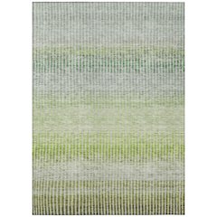 Machine Washable Indoor/Outdoor Chantille ACN2313 Green 8' x 10' Rug