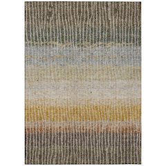 Machine Washable Indoor/Outdoor Chantille ACN2314 Brown 8' x 10' Rug