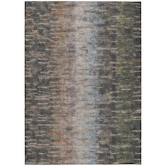Machine Washable Indoor/Outdoor Chantille ACN2318 Gray 8' x 10' Rug