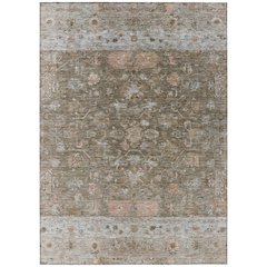 Machine Washable Indoor/Outdoor Chantille ACN2323 Brown 8' x 10' Rug