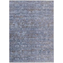 Machine Washable Indoor/Outdoor Chantille ACN2324 Blue 8' x 10' Rug