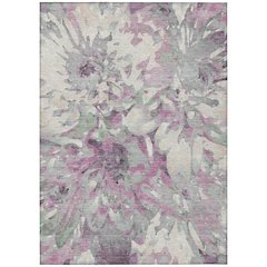 Machine Washable Indoor/Outdoor Chantille ACN2340 Pink 8' x 10' Rug