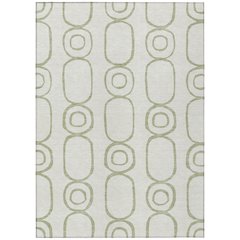 Machine Washable Indoor/Outdoor Chantille ACN2344 Green 8' x 10' Rug