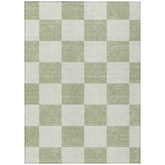 Machine Washable Indoor/Outdoor Chantille ACN2345 Green 8' x 10' Rug