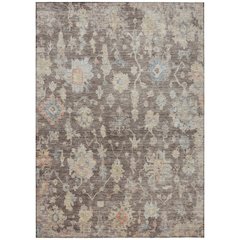 Machine Washable Indoor/Outdoor Chantille ACN2355 Brown 8' x 10' Rug