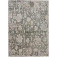 Machine Washable Indoor/Outdoor Chantille ACN2355 Gray 8' x 10' Rug