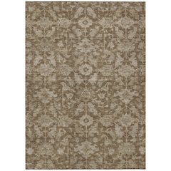 Machine Washable Indoor/Outdoor Chantille ACN2358 Brown 8' x 10' Rug