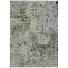 Machine Washable Indoor/Outdoor Chantille ACN2360 Green 8' x 10' Rug
